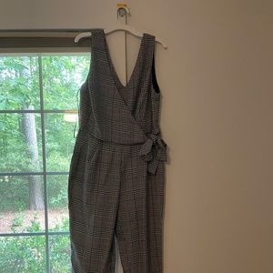 Plaid jumpsuit never worn